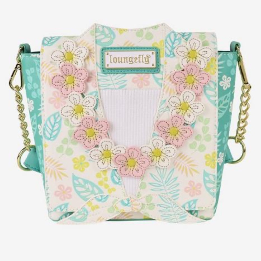 Loungefly Hawaiian Shirt Pastel Floral Crossbody Bag